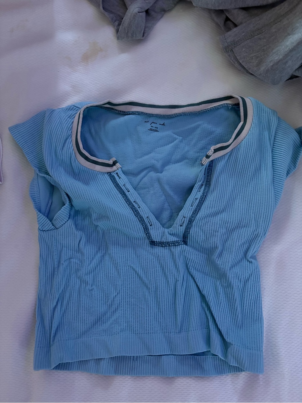 Urban Outfitters Light Blue Seamless Top